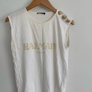 Balmain Tank top- white!